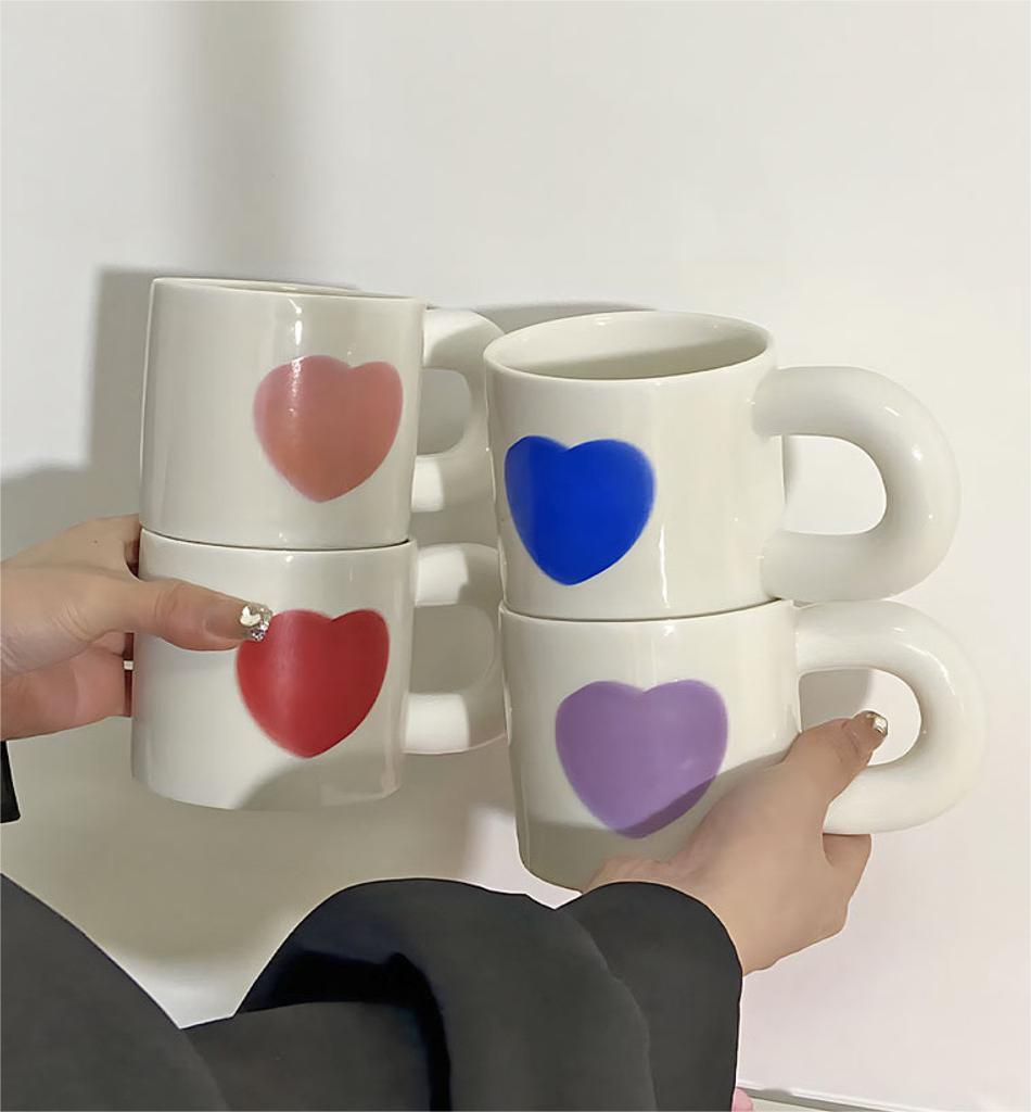 Beating Heart Ceramic Mug "L'Amour"