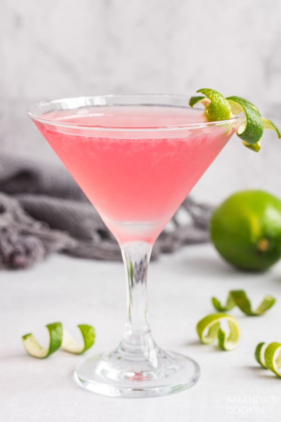 Pink Wine Cosmopolitan Cocktail