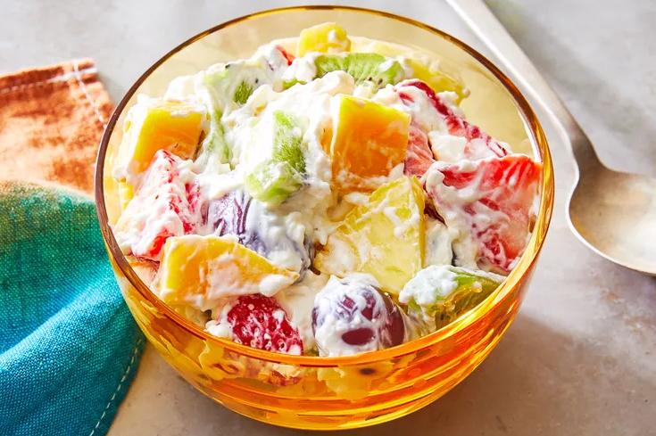 Creamy Yogurt Fruit salad