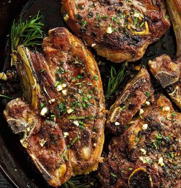 Greek-style grilled lamb with marinade