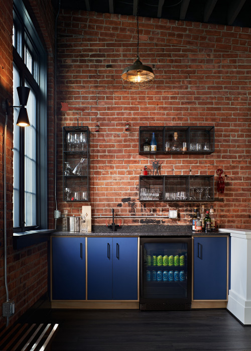 Industrial Home Bar--industrail style