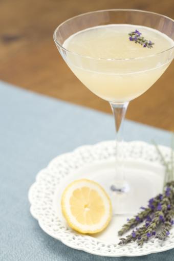 Lavender lemon cocktail