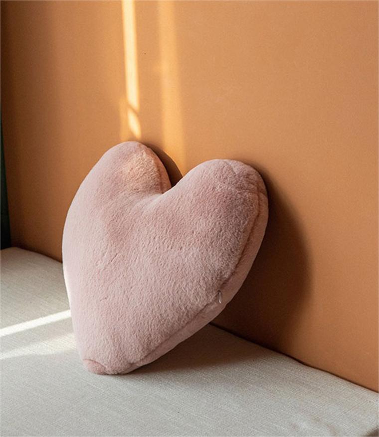 Love Heart Cushion "Biscuit"