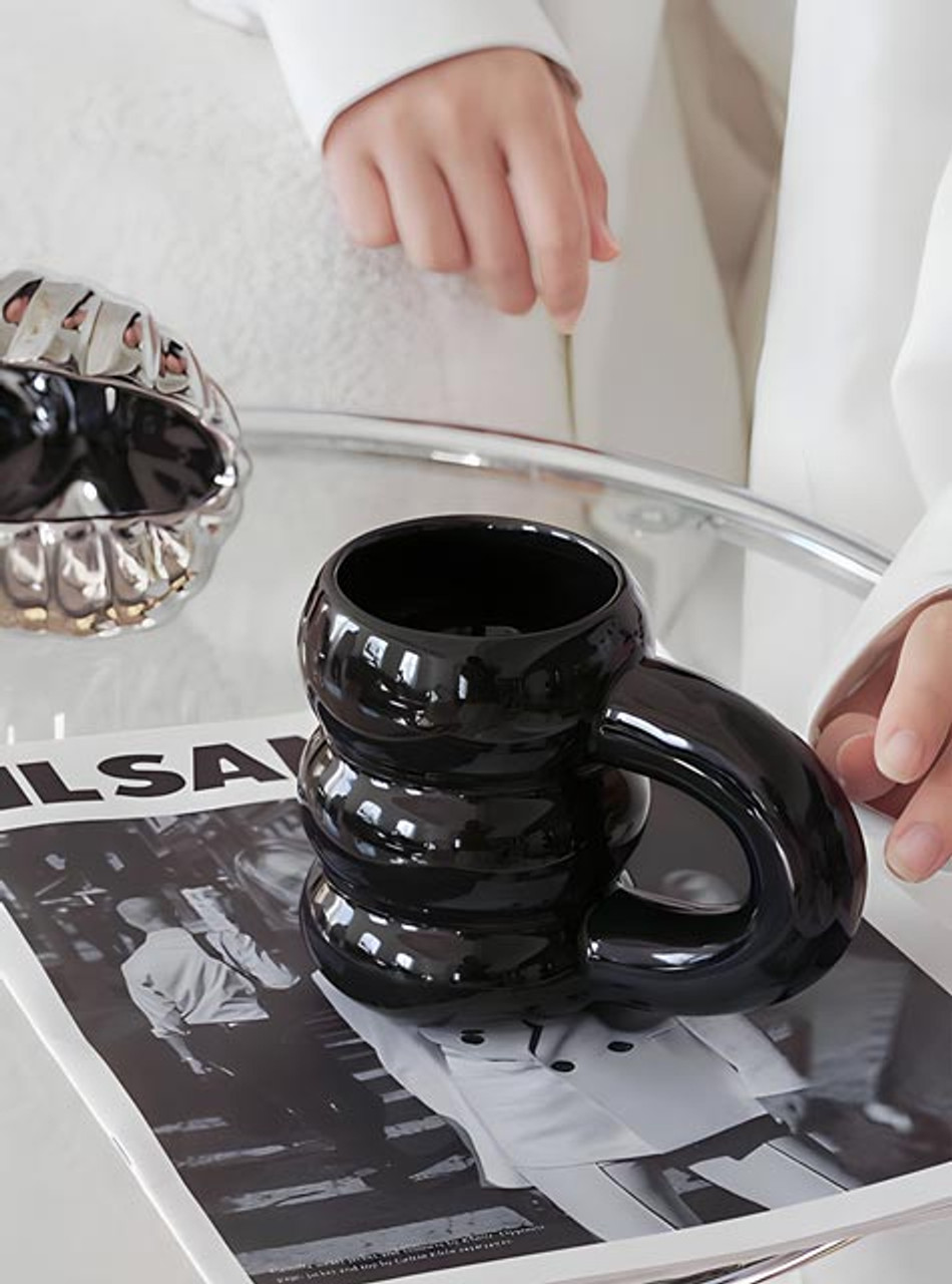 Ceramic Mug "Michelin"-Black