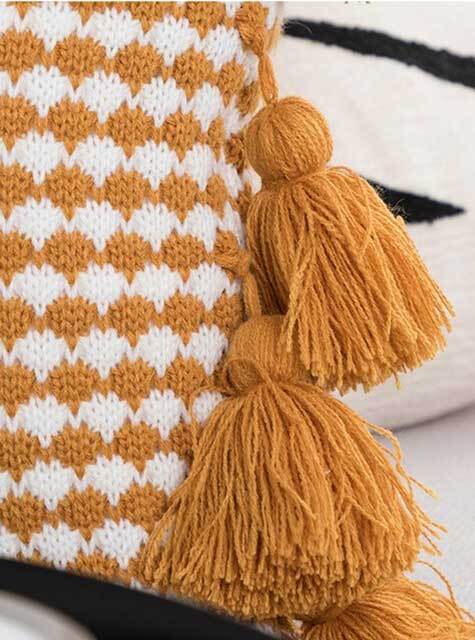 stylish patterned texture cushion