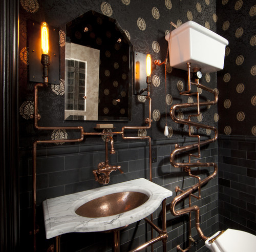steampunk-bathroom-Steampunk Style