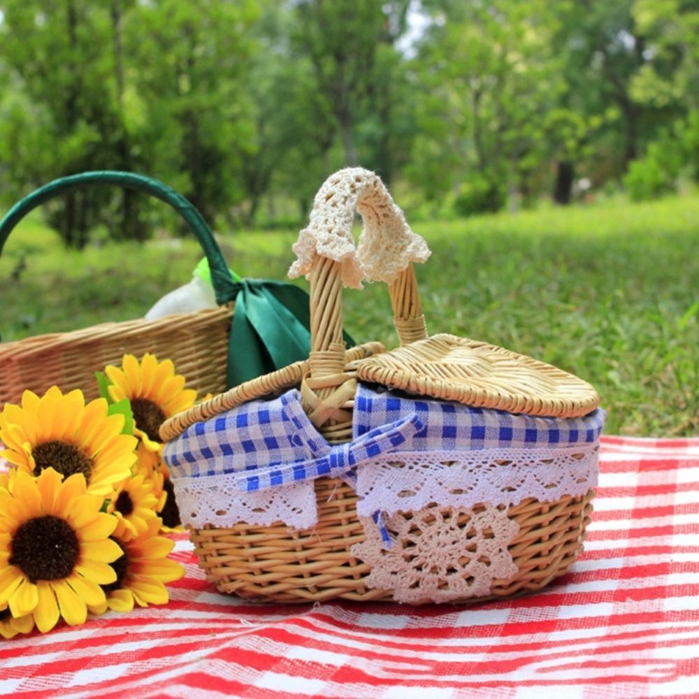 handmade natural picnic basket