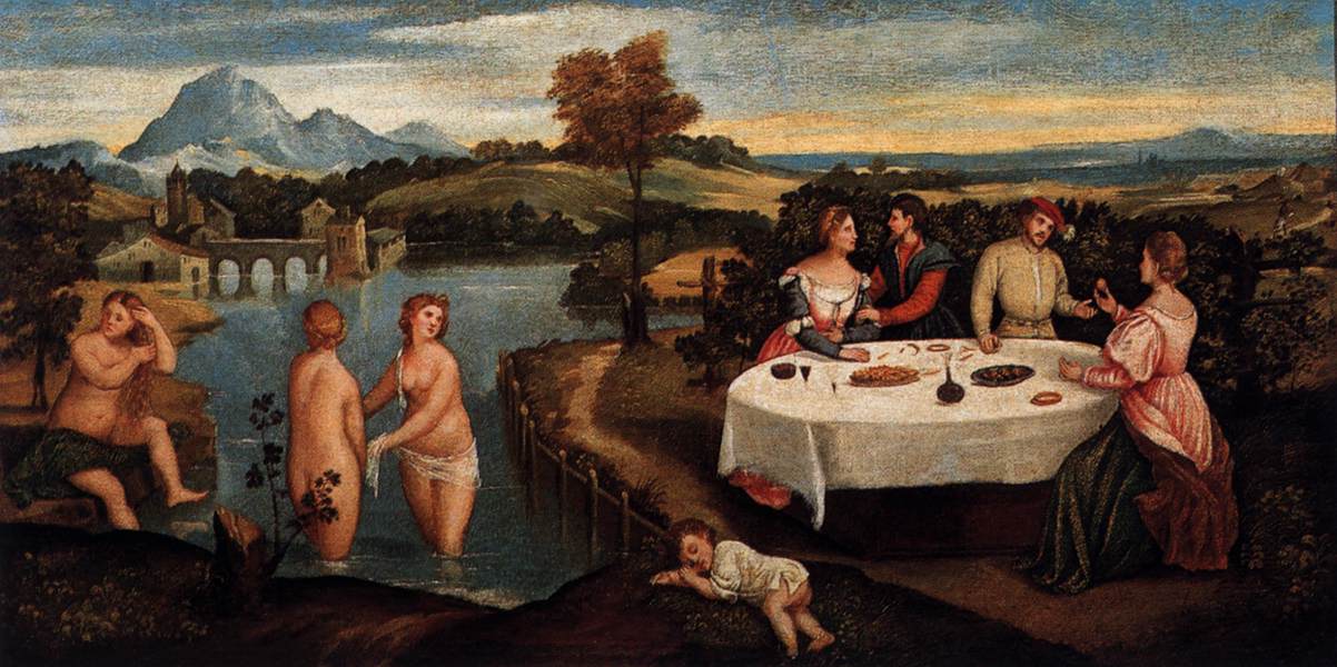   "The Bathers" by Bonifacio Veronese