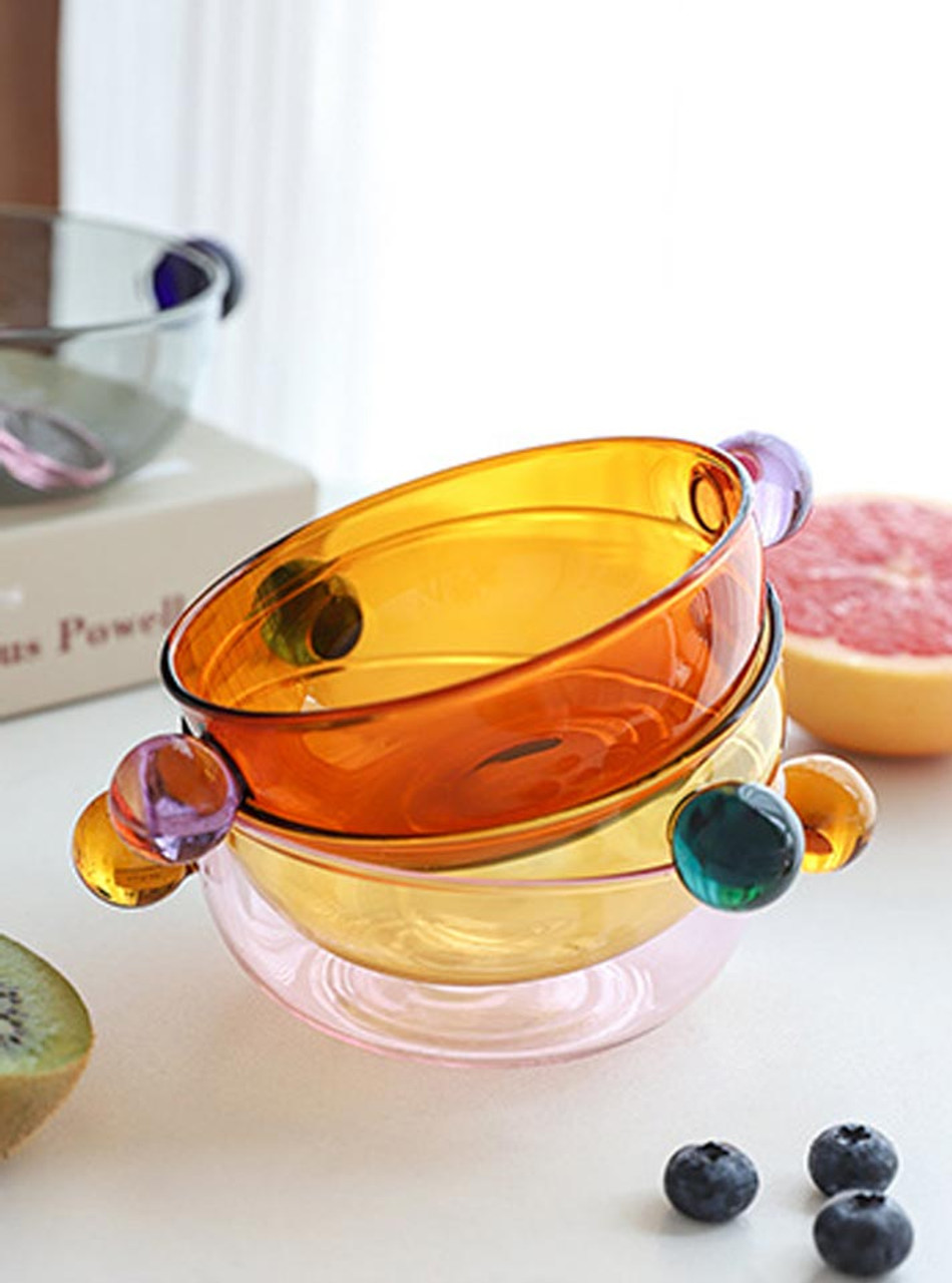 "Lollipop" Colour Block Heat Resistant Glass Bowl