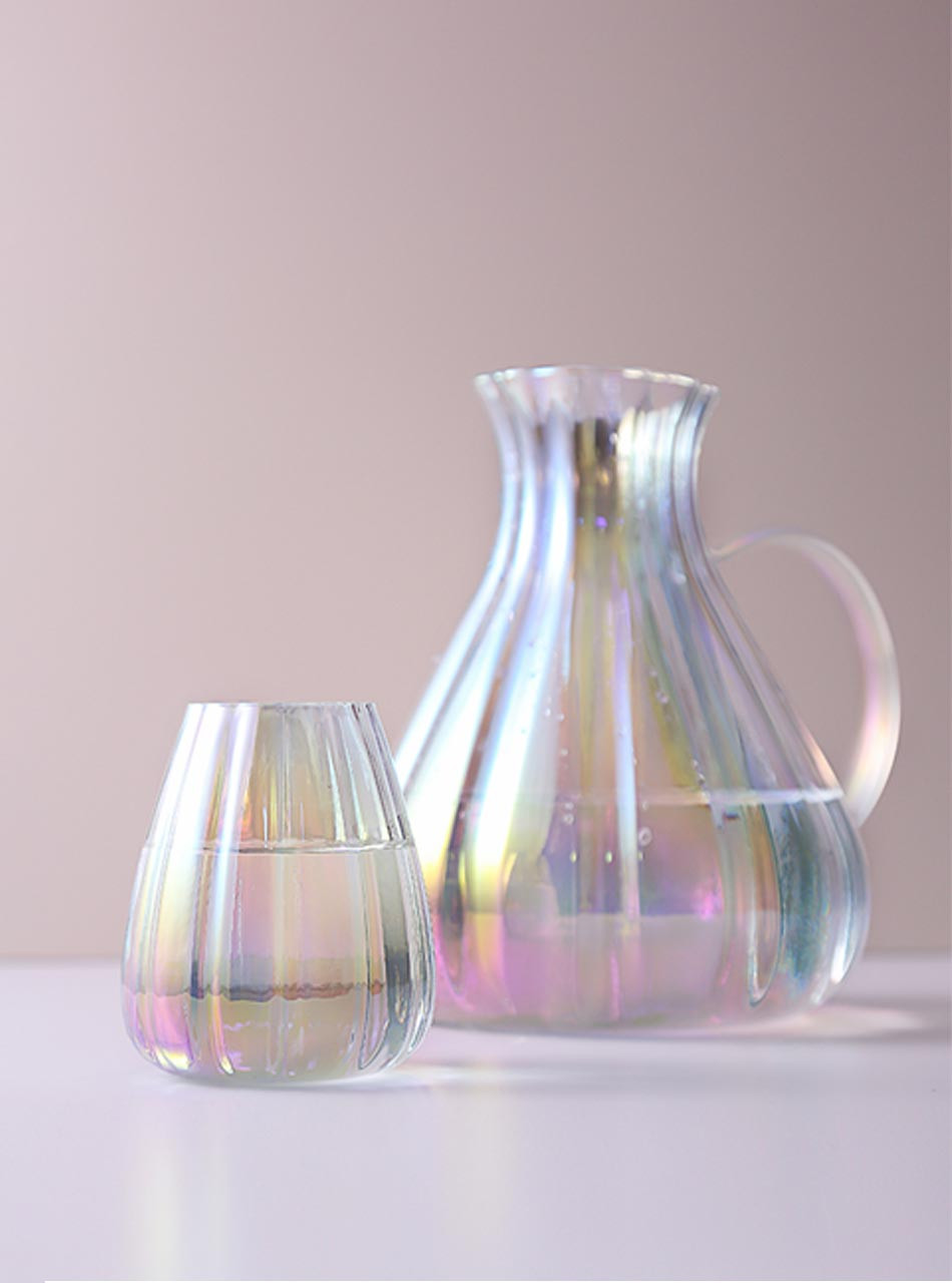  Elegant Fancy Colour Borosilicate Glass Jug