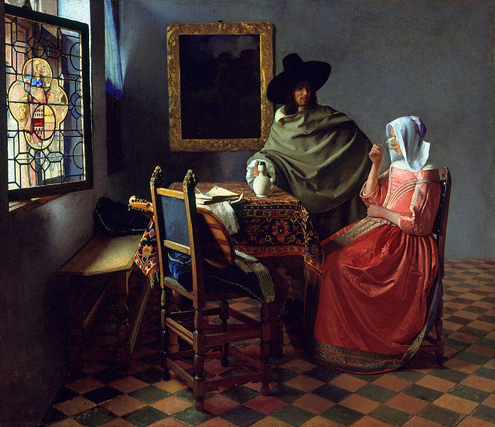  Vermeer's "The Wine Glass" -- 1660