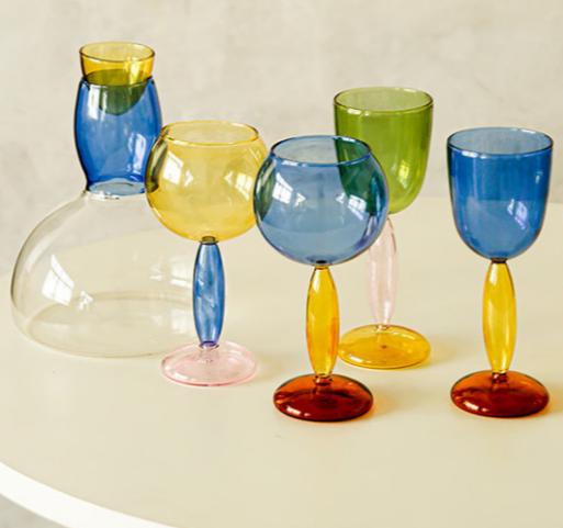  Designed Coloured Red Wine Glass